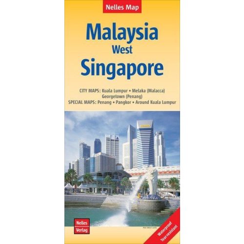 Malajzia (nyugat), Szingapúr térkép - Nelles