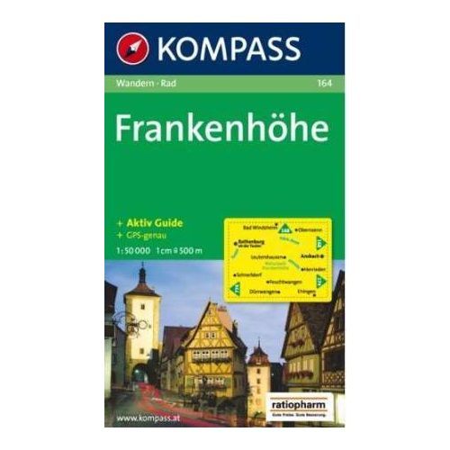 Frankenhöhe, hiking map (WK 164) - Kompass