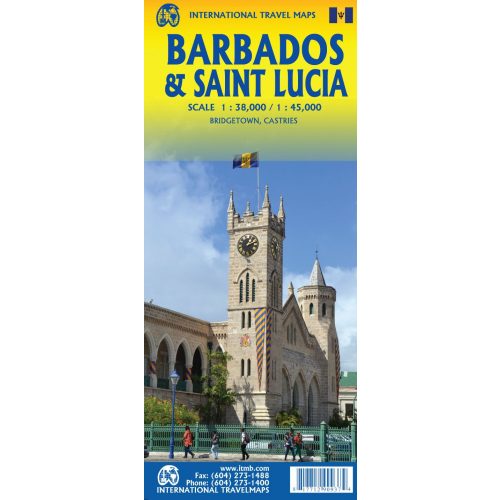 Barbados & Saint Lucia térkép - ITM