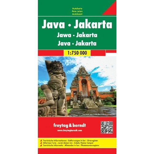 Java & Jakarta, travel map - Freytag-Berndt