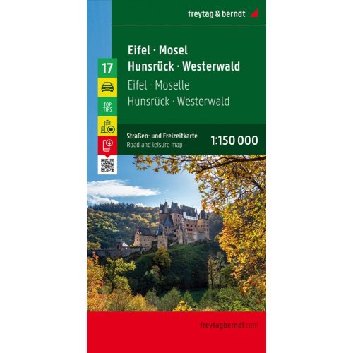 Eifel, Mosel, Hunsrück & Westerwald, travel map - Freytag-Berndt Top Tips
