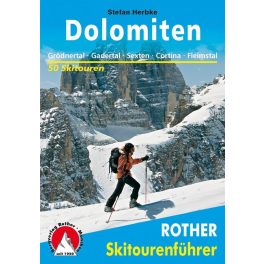 Dolomitok, német nyelvű sítúrakalauz - Rother