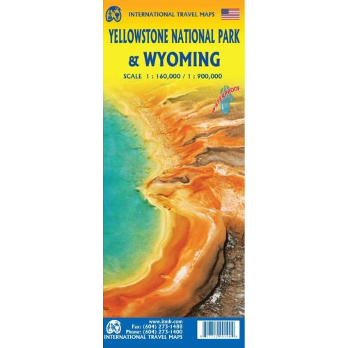 Yellowstone Nemzeti Park & Wyoming térkép - ITM