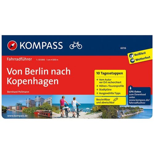 Berlin – Koppenhága, német nyelvű kerékpáros kalauz - Kompass