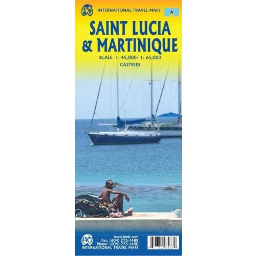 Saint Lucia & Martinique térkép - ITM