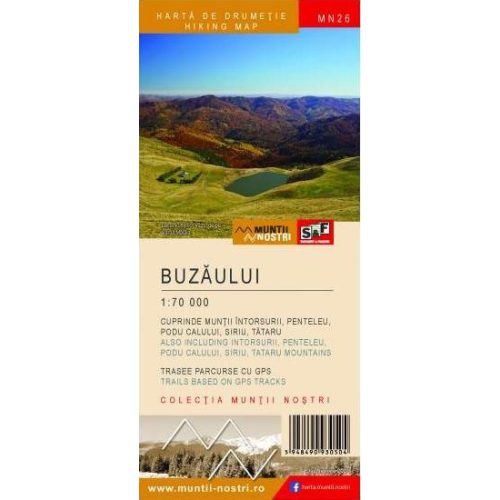 Buzăului Mountains, hiking map - Munţii Noştri