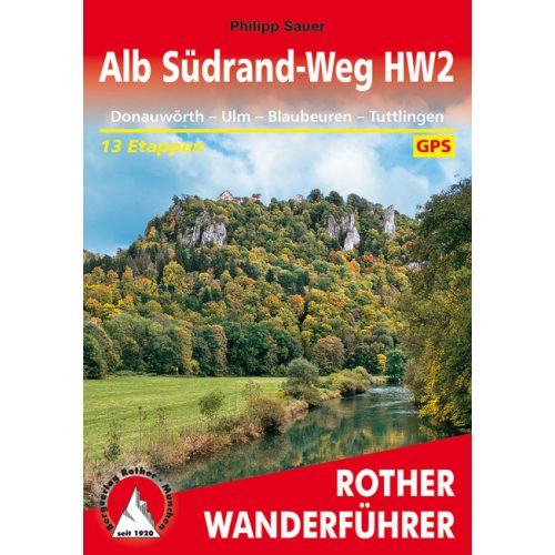 Alb Südrand-Weg, német nyelvű túrakalauz - Rother
