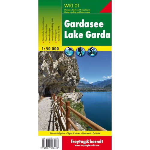 Lake Garda, hiking map (WKI 01) - Freytag-Berndt