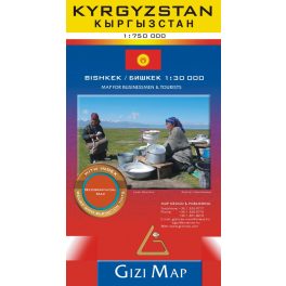 Kyrgyzstan, travel map - Gizimap