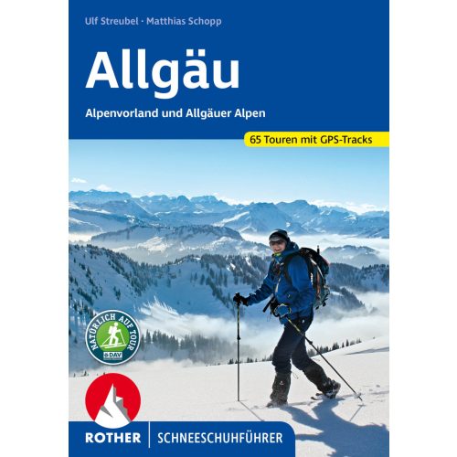 Allgäu, snowshoeing guide in German - Rother