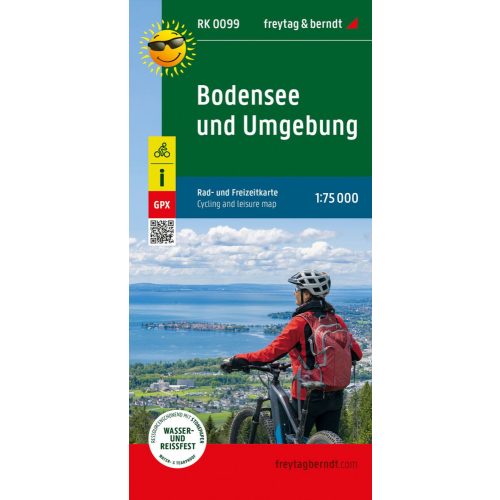 Bodensee, kerékpáros térkép (RK 0099) - Freytag-Berndt