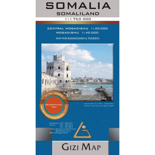 Somalia & Somaliland, travel map - Gizimap