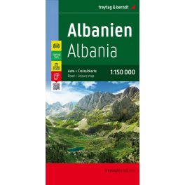 Albania, travel map - Freytag-Berndt Top Tips