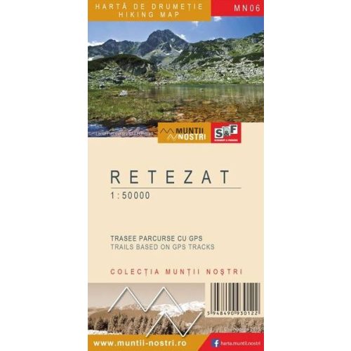 Retezat Mountains, hiking map - Munţii Noştri