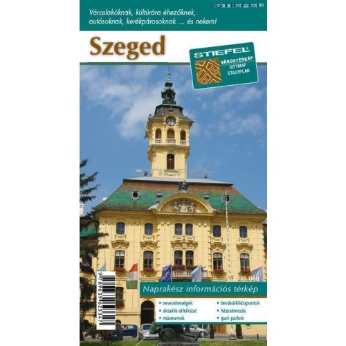 Szeged, city map - Stiefel