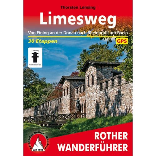 Limesweg, német nyelvű túrakalauz - Rother