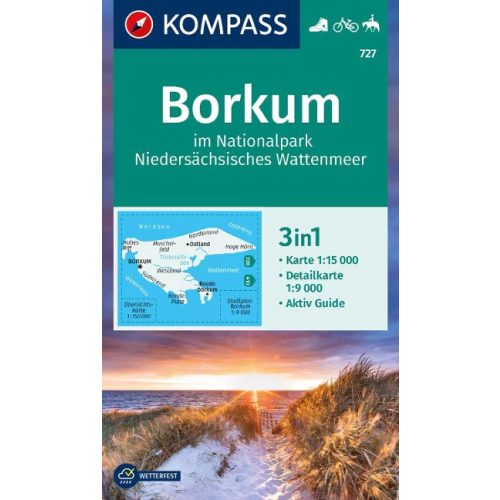 Borkum turistatérkép (WK 727) - Kompass