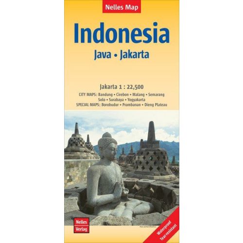 Indonesia: Java & Jakarta, travel map - Nelles