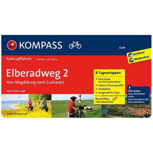 Elbe cycling route (2), cycling guide in German - Kompass