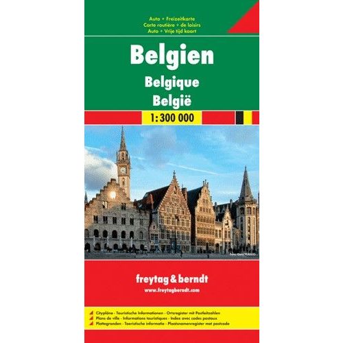 Belgium, travel map - Freytag-Berndt