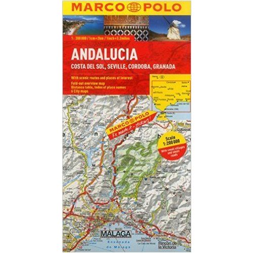 Közép-Andalúzia térkép - Marco Polo