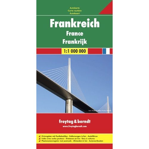 France, road map (1: 1 000 000) - Freytag-Berndt