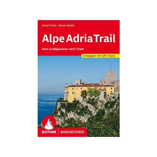 Alpok-Adria ösvény, német nyelvű túrakalauz - Rother