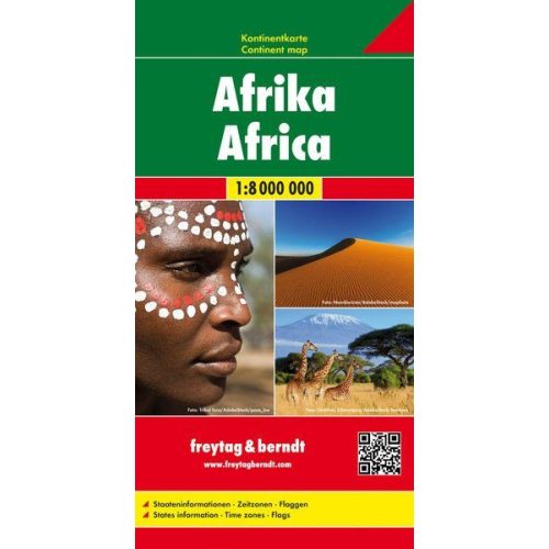 Afrika politikai térkép - Freytag-Berndt