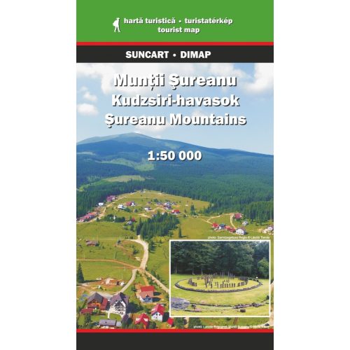 Şureanu Mountains, hiking map - Suncart & Dimap