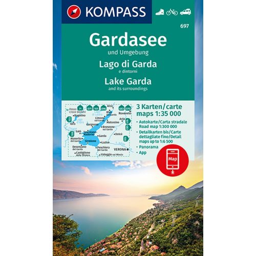 Garda-tó turistatérkép szett (WK 697) - Kompass