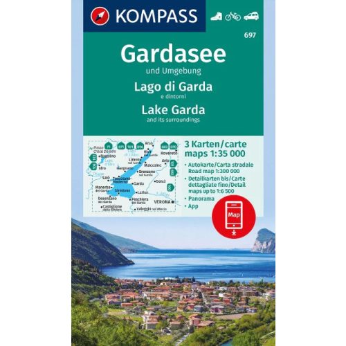 Garda-tó turistatérkép szett (WK 697) - Kompass