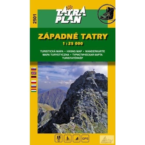 Western Tatra Mountains, hiking map (2501) - Tatraplan