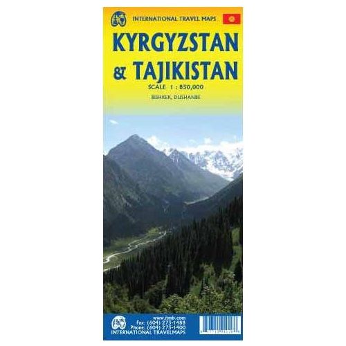 Kyrgyzstan & Tajikistan, travel map - ITM