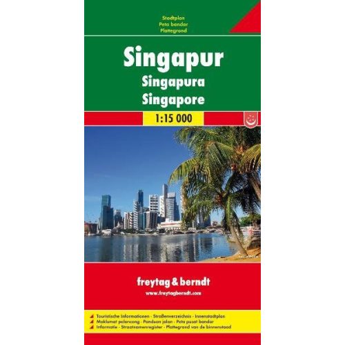 Singapore, city map - Freytag-Berndt
