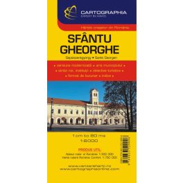 Sfântu Gheorge, city map - Cartographia
