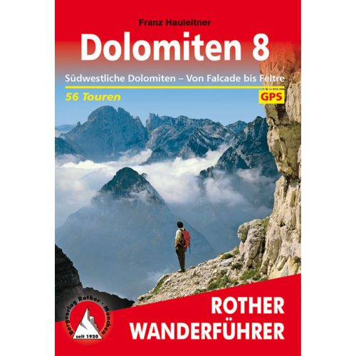 Dolomites (8), hiking guide in German - Rother