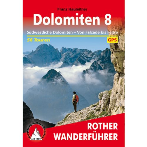 Dolomitok (8), német nyelvű túrakalauz - Rother