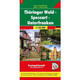   Thuringia Forest, Spessart & Unterfranken, travel map - Freytag-Berndt