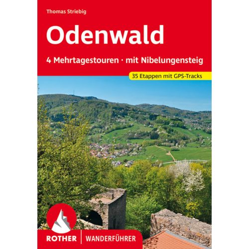 Odenwald: többnapos túrák, német nyelvű túrakalauz - Rother