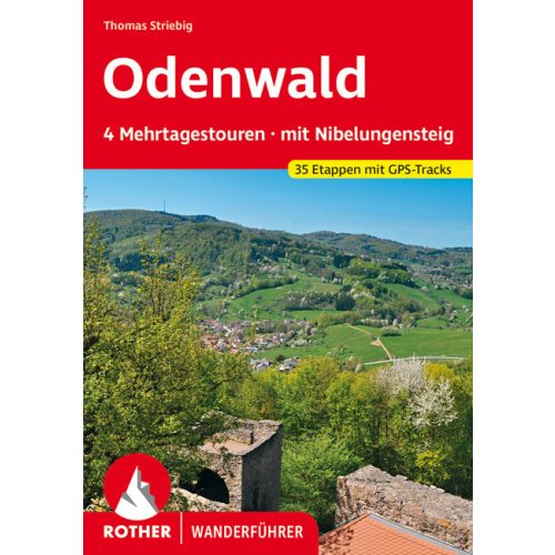 Odenwald: többnapos túrák, német nyelvű túrakalauz - Rother