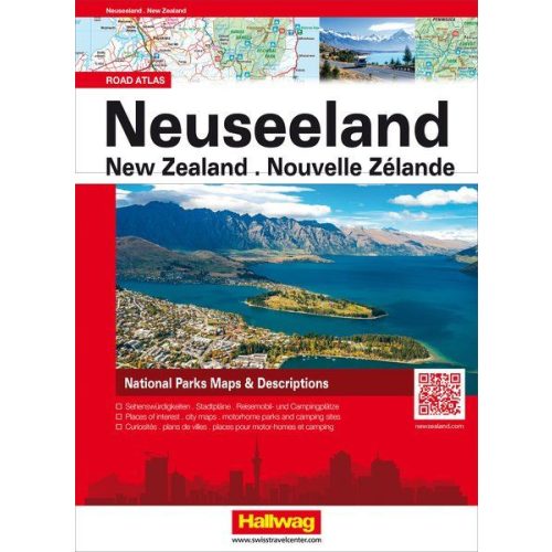 New Zealand, travel atlas - Hallwag