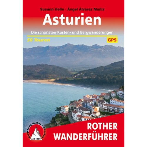 Asztúria, német nyelvű túrakalauz - Rother