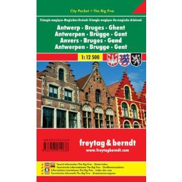 Antwerp, Bruges & Ghent, pocket map - Freytag-Berndt