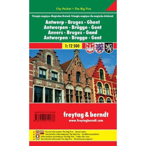 Antwerp, Bruges & Ghent, pocket map - Freytag-Berndt