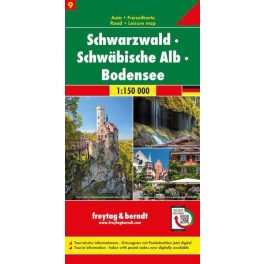   Black Forest, Swabian Alb & Lake Constance, travel map - Freytag-Berndt