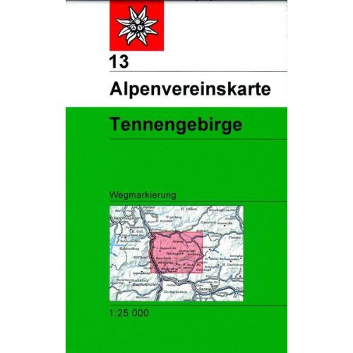 Tennengebirge turistatérkép (13) - Alpenvereinskarte