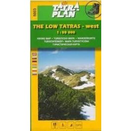 Low Tatra Mountains (West), hiking map (5003) - Tatraplan