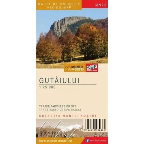 Gutâi Mountains, hiking map - Munţii Noştri