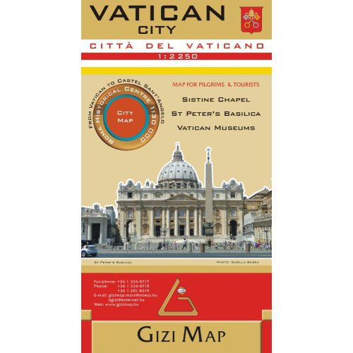 Vatican City, walking map - Gizimap