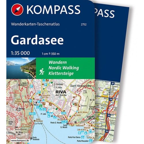 Lake Garda, hiking atlas (2752) - Kompass